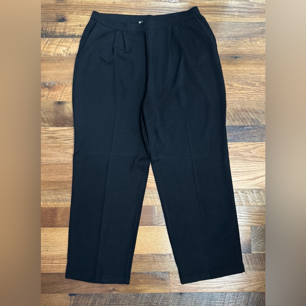 St. John Basics Black Knitwear Pants
